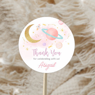 Adesivo Duas da Lua e Festa de aniversário das Estrelas