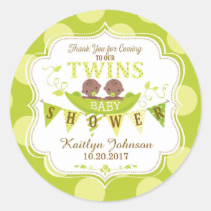 Adesivo Duas ervilhas em um obrigado que africano dos