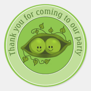 Adesivo Duas Ervilhas Em Um Pod, Obrigado