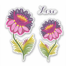 Duas flores isoladas