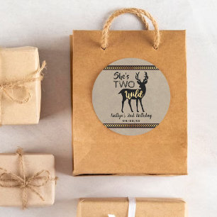 Adesivo Duas Garotas Selvagens segundo aniversário De Vea