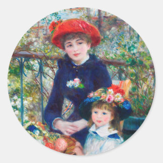 Adesivo Duas Irmãs (No Terrace) Pierre Auguste Renoir