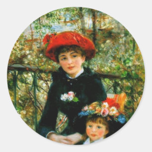 Adesivo Duas Irmãs no Terraço por Renoir