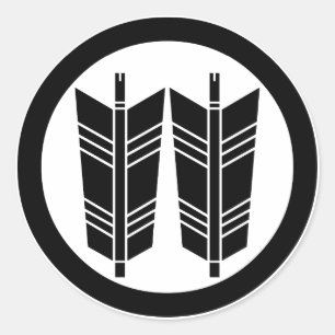 Adesivo Duas setas paralelas em círculo