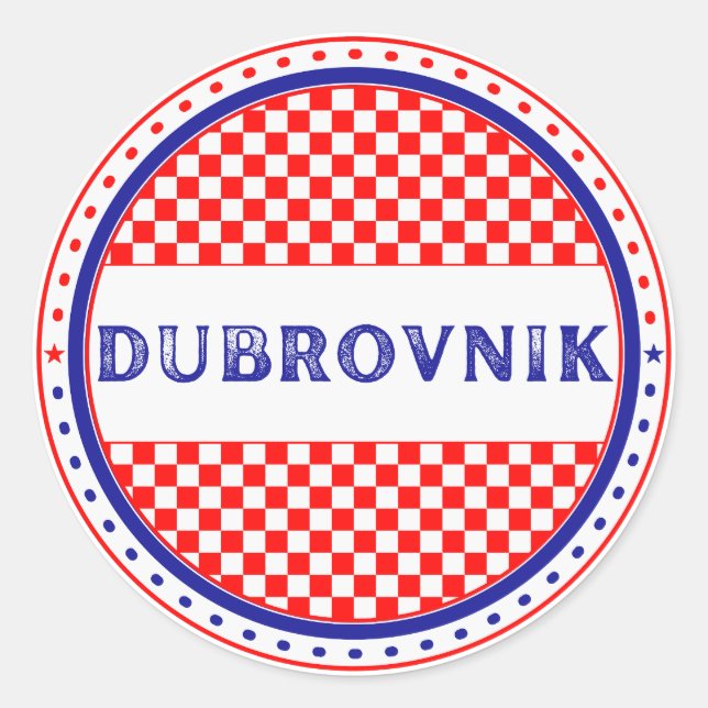 Adesivo Dubrovnik City Pride Emblem – Croatian Identity (Frente)