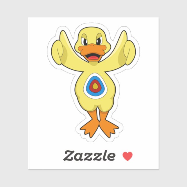 Adesivo Duck Darts Bullseye (Folha)