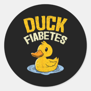 Adesivo Duck Fiabetes Engraçados Homens Que Sabem