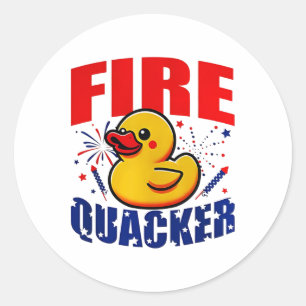 Adesivo Duck Firequacker Patriótico Independência Engraçad