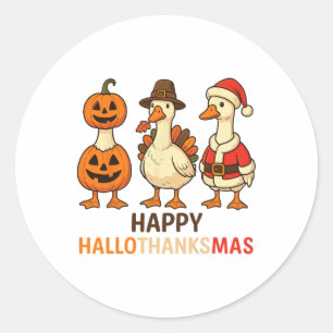 Adesivo Duck Halloween E Feliz Natal Hallothan