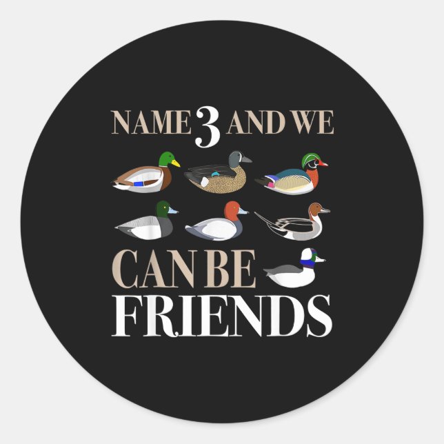 Adesivo Duck Hunting Waterfowl Hunters Different Duck  (Frente)