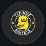 Adesivo Duck Knife Eu Escolho Uma Piada Engraçada Humor Ga<br><div class="desc">Duck Knife Eu Escolho Um Sarcasmo Engraçado Piada Humor Gag Men</div>