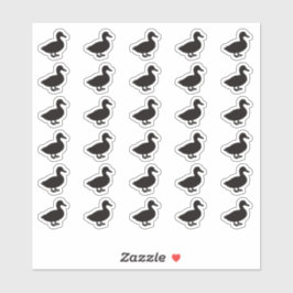 Adesivo Duck Wedding Place Card Food Meal Menu Choice