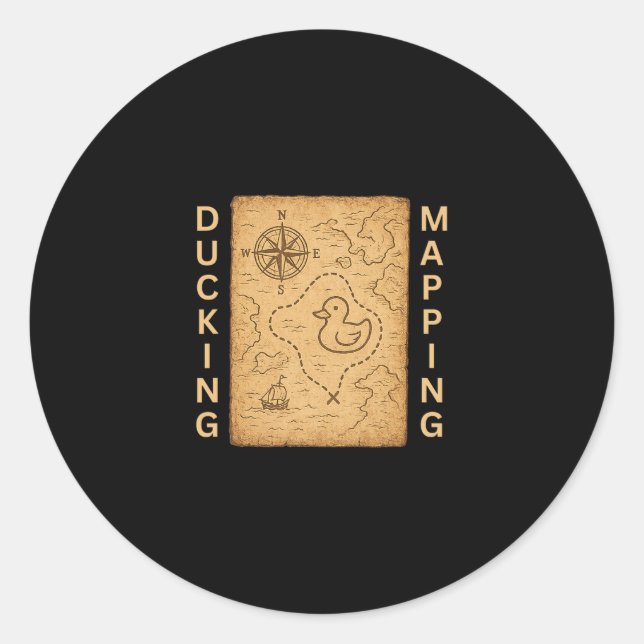 Adesivo Ducking Mapping Cruise Ducks Comp Nautical Chart F (Frente)