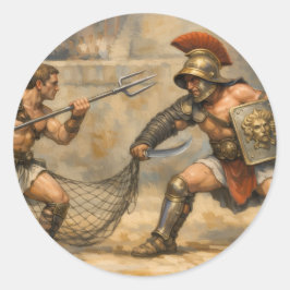 Adesivo Duelo de Gladiadores Romanos