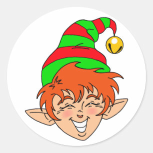 Adesivo Duende de sorriso do Natal