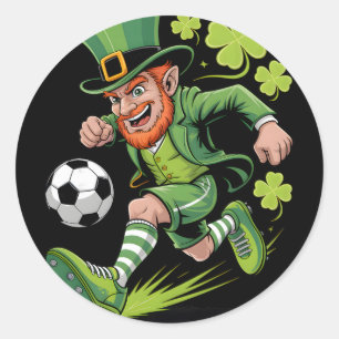 Adesivo Duende do Futebol Irlandês Dia de São Patrício Div