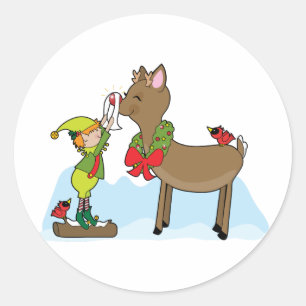 Adesivo Duende e Rudolf
