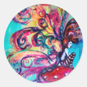 Adesivo Duende pequeno dos cogumelos