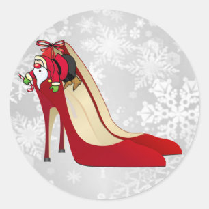 Adesivo Duende vermelho dos calçados/papai noel do salto