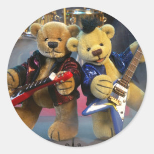 Adesivo Dueto Dinky da guitarra dos ursos