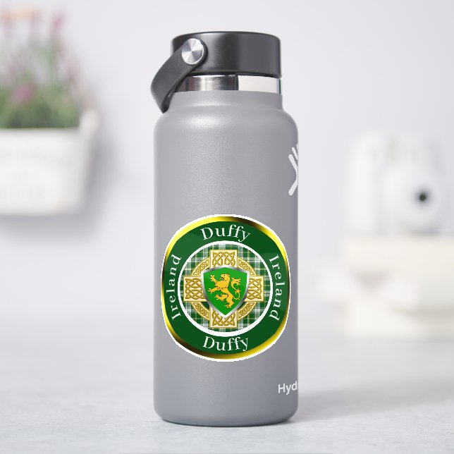 Adesivo Duffy Shield & Celtic Cross Personalizado (HidroFlask)