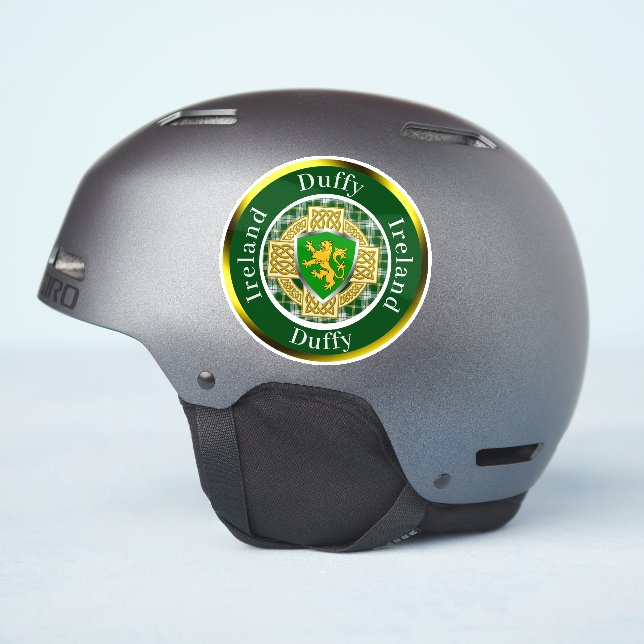 Adesivo Duffy Shield & Celtic Cross Personalizado (Lado do capacete)