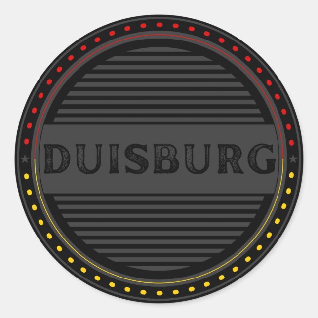 Adesivo Duisburg City Pride Emblem – German Identity (Frente)