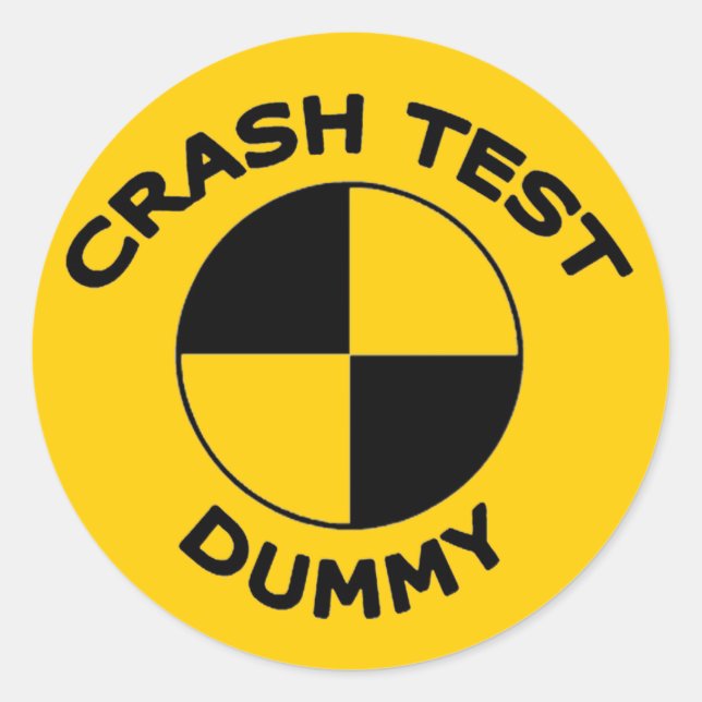 Adesivo Dummy de teste de colisão (Frente)