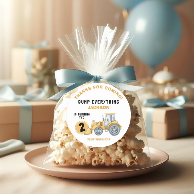 Adesivo "DUMP EVERYTHING! Construction Birthday 2 (Criador carregado)