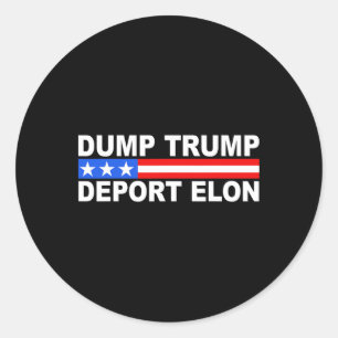 Adesivo Dump Trump Deport Elon 50501