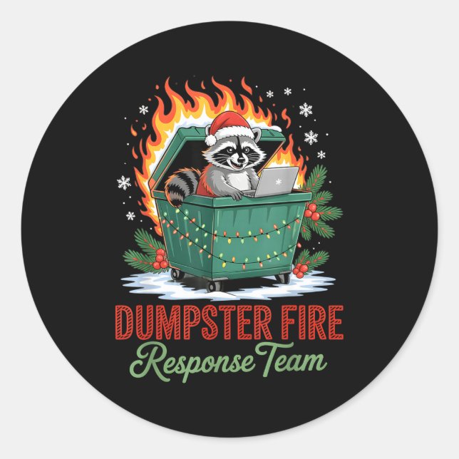 Adesivo Dumpster Fire Resnse Team Leader Christmas  (Frente)