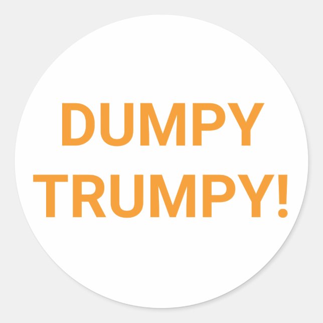 Adesivo DUMPY TRUMPY Quadrinho Splash-Art Hankamer Artjunk (Frente)