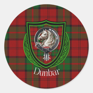 Adesivo Dunbar Scottish Clan Tartan & Crest