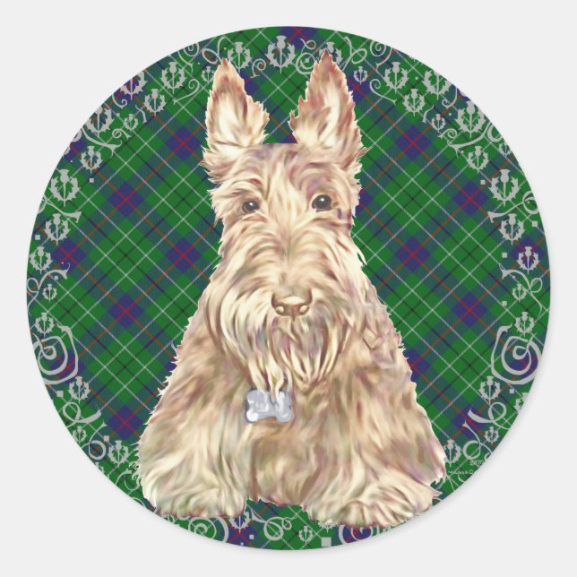 Adesivo Duncan Tartan Scottie (Frente)