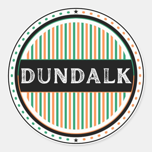 Adesivo Dundalk City Pride Emblem – Irish Identity (Frente)