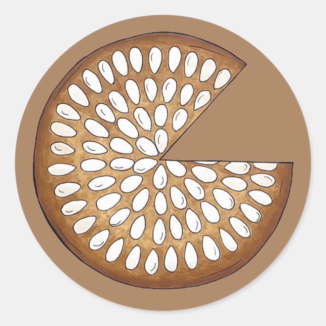 Adesivo Dundee Cake Scotland Comida britânica Assares (Frente)