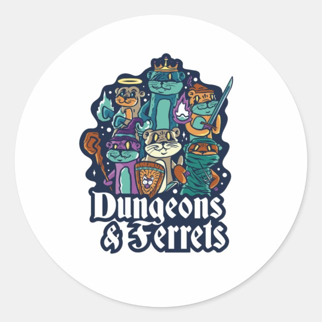 ADESIVO DUNGEÕES E FERRETOS (Frente)