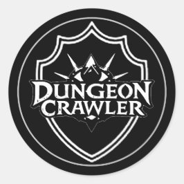 Adesivo Dungeon Crawler Preto e Branco