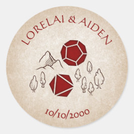 Adesivo Dungeon Map RPG Gamer Wedding