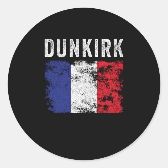 Adesivo Dunkirk França Flag French Souvenir (Frente)
