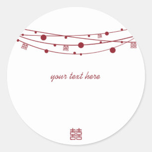 Adesivo Dupla Felicidade Lanternas de Casamento