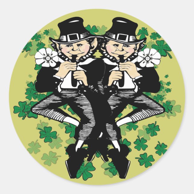 Adesivo Duplo Leprechaun Da Sorte (Frente)