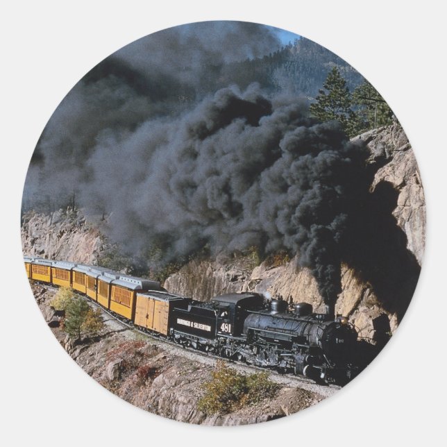 Adesivo Durango e Silverton Railroad, No. 481, Bear Cree (Frente)