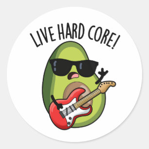 Adesivo Duro Core Funny Avocado Rock Pun