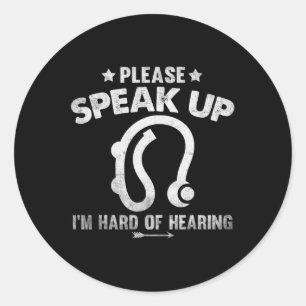 Adesivo Duro Da Audição Da Vintagem Imparada Por Favor Sp