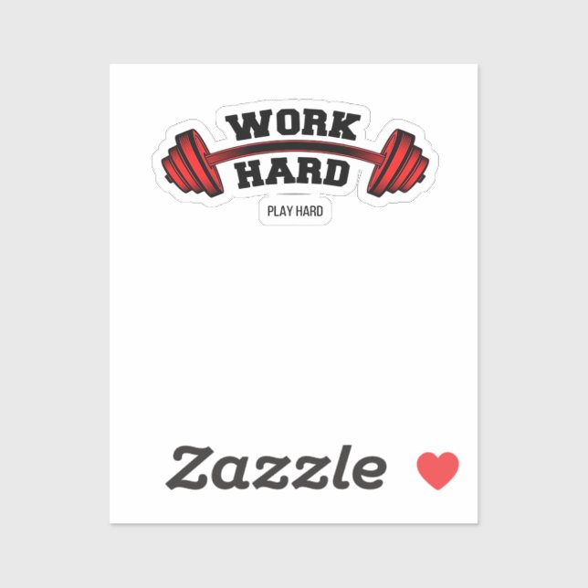 Adesivo Duro de trabalho Tão Duro para os trabalhadores en (Folha)