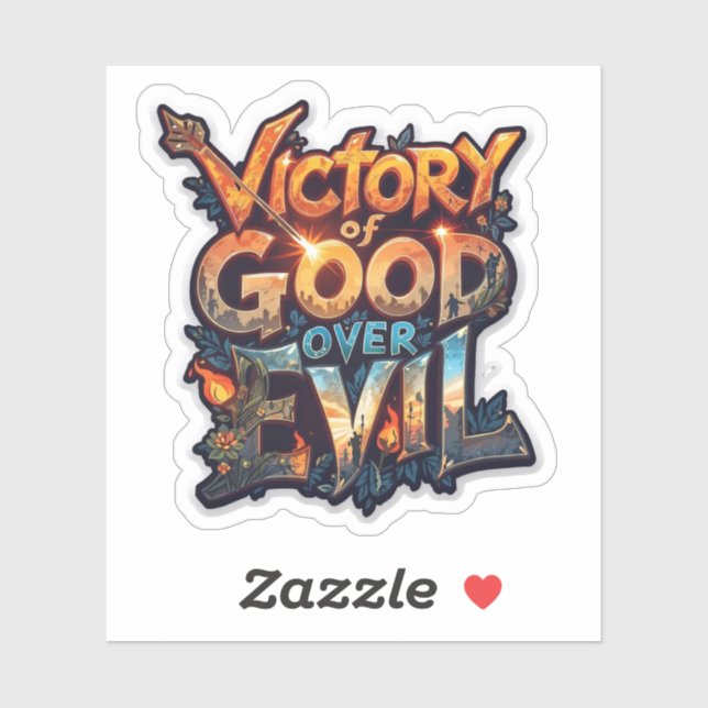 Adesivo Dussehra 2025 Símbolo do Triumph - Sticker Cutout (Folha)