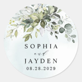 Adesivo Dusty Blue Eucalyptus Greenery Casamento Suculento