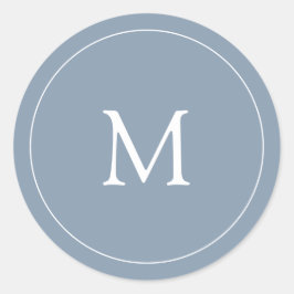 Adesivo Dusty Blue | Monograma de Casamento