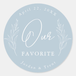 Adesivo Dusty Blue, o nosso favorito de casamento